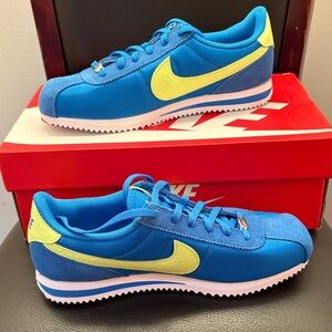 Nike Vibrant Blue and Yellow Sneakers